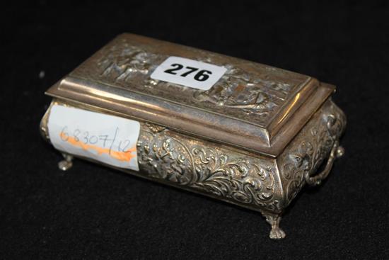 Continental silver box